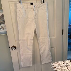 NYDJ Women's Straight Leg Jeans in White